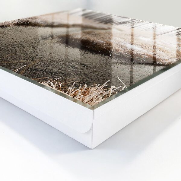 Caja para llaves diseño río de invierno
