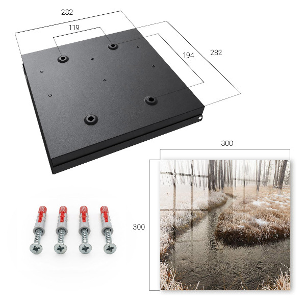 Caja para llaves diseño río de invierno