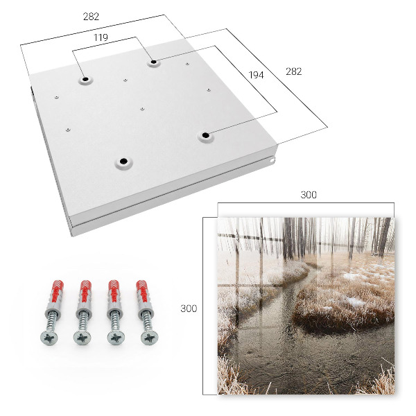 Caja para llaves diseño río de invierno