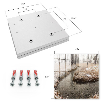 Caja para llaves diseño río de invierno