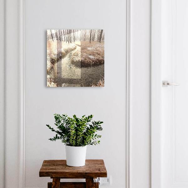 Caja para llaves diseño río de invierno