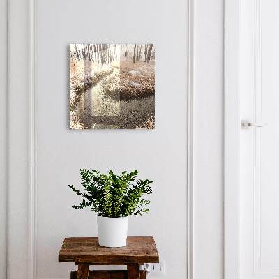 Caja para llaves diseño río de invierno