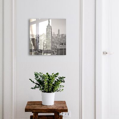 Armario para llaves con diseño de paisaje urbano