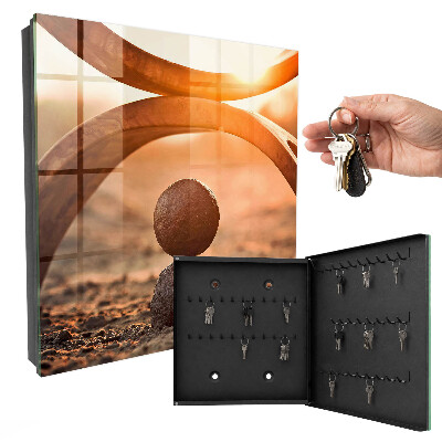 Caja para llaves diseño armonía abstracta