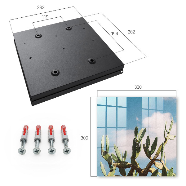 Caja para llaves de diseño cactus verde