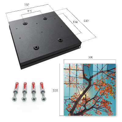 Armario para llaves con diseño de árbol de otoño