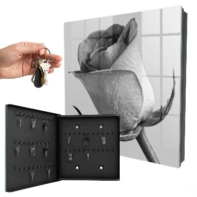 Caja para llaves de diseño elegante en color rosa