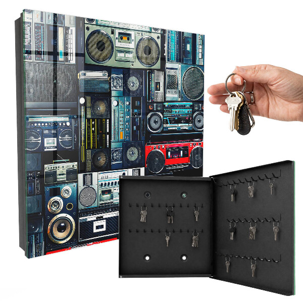 Caja para llaves con diseño de pasión por la música