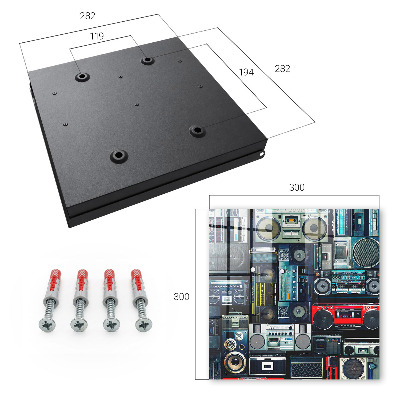 Caja para llaves con diseño de pasión por la música