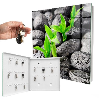Armario para colgar llaves diseño de naturaleza verde