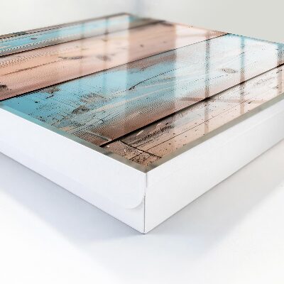Caja para llaves de madera en tonos pastel