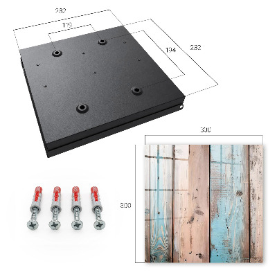 Caja para llaves de madera en tonos pastel