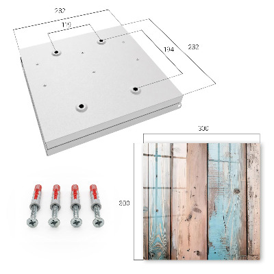 Caja para llaves de madera en tonos pastel