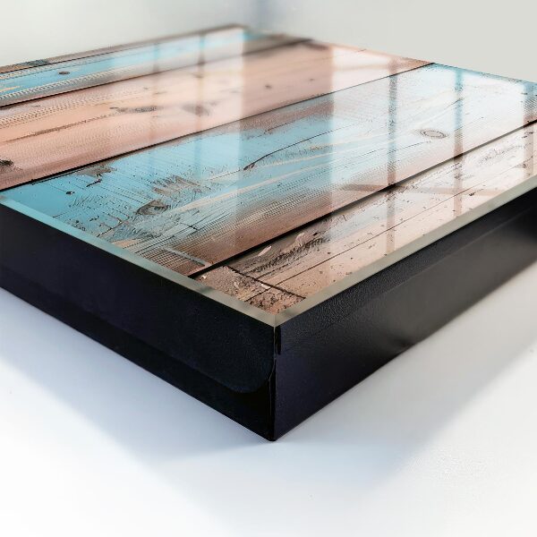 Caja para llaves de madera en tonos pastel