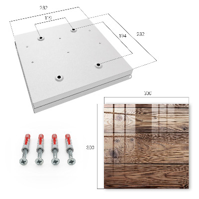 Armario para llaves con diseño de patrón de madera