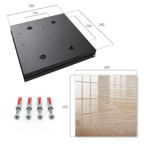 Caja para llaves con textura de madera