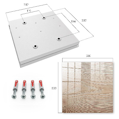 Caja para llaves con textura de madera