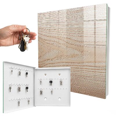 Caja para llaves con textura de madera