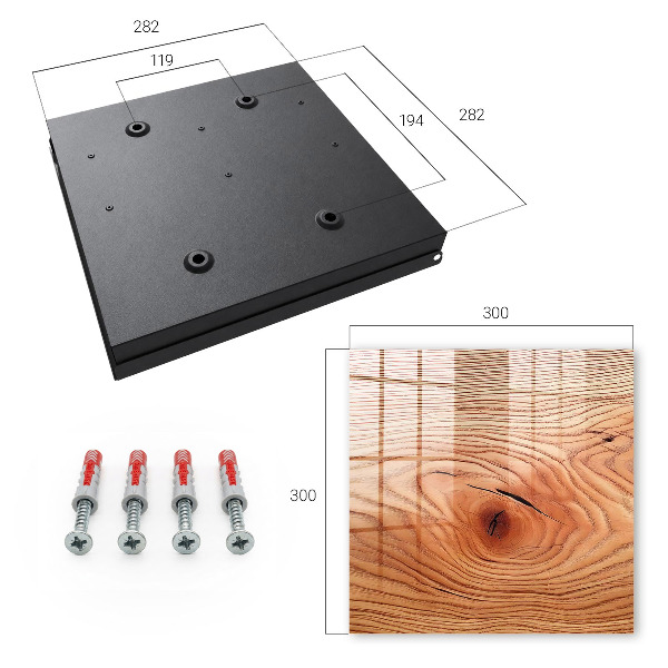 Armario para llaves con estructura de madera