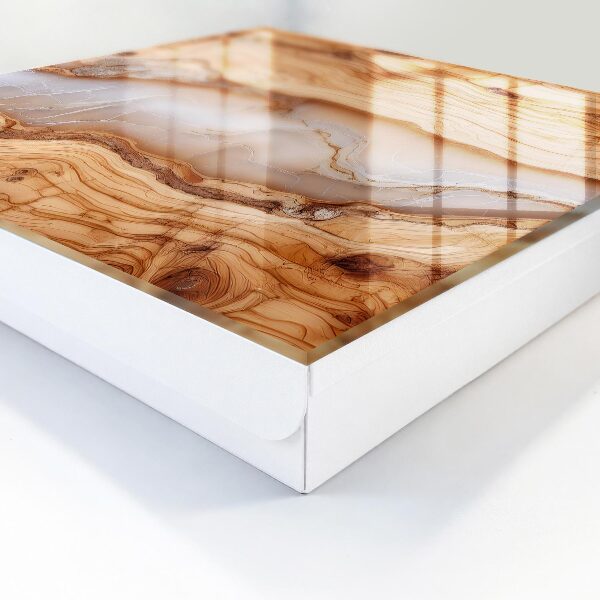 Armario para llaves con diseño de patrón de madera