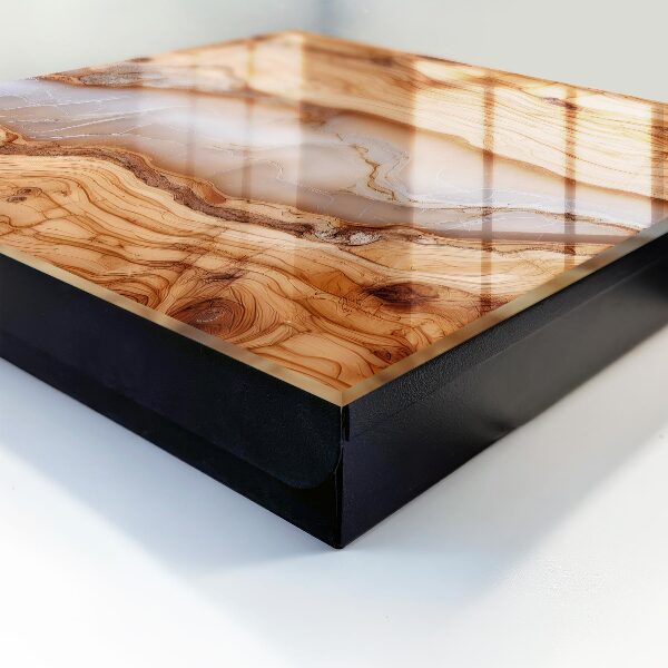 Armario para llaves con diseño de patrón de madera