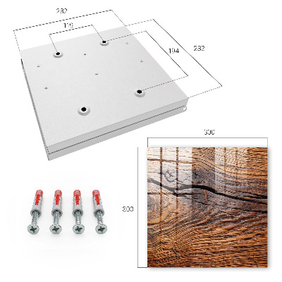 Caja para llaves con textura de madera