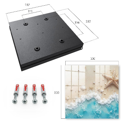 Caja para llaves diseño de playa de verano