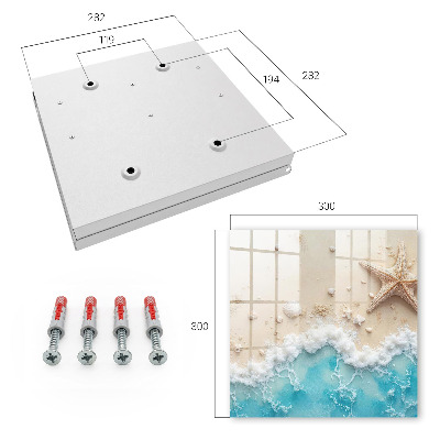 Caja para llaves diseño de playa de verano