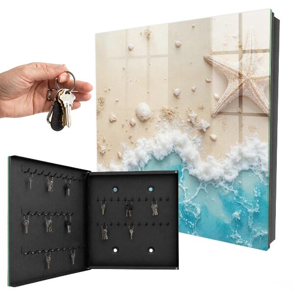 Caja para llaves diseño de playa de verano