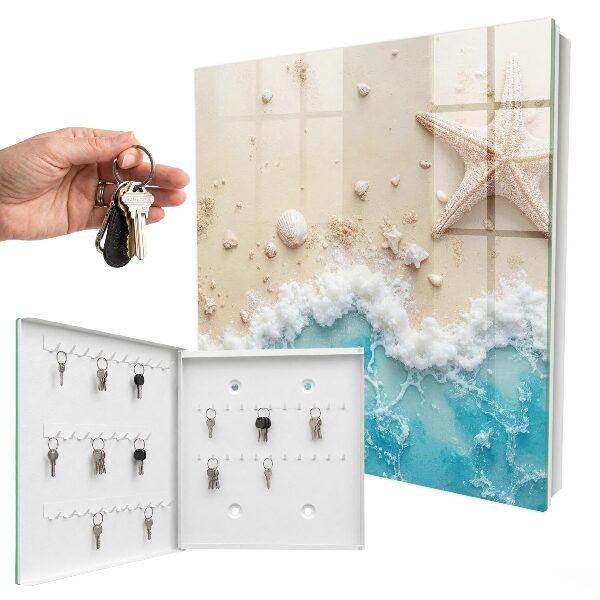 Caja para llaves diseño de playa de verano