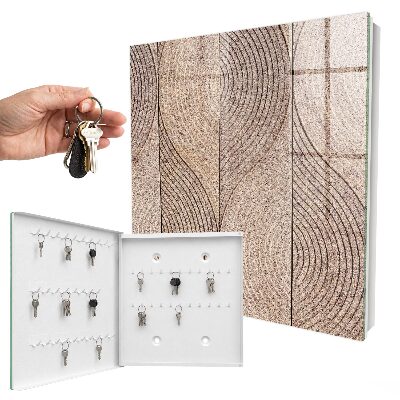 Armario para llaves con diseño de ondas texturizadas