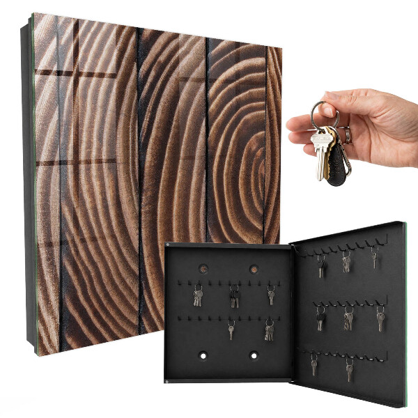 Caja para llaves de lana de madera