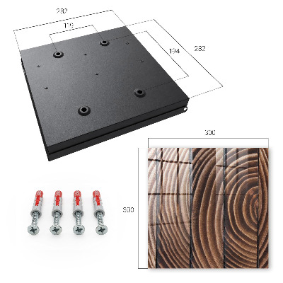 Caja para llaves de lana de madera