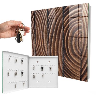 Caja para llaves de lana de madera