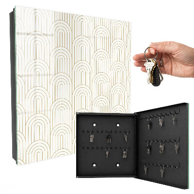 Caja para llaves diseño de arcos geométricos