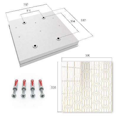 Caja para llaves diseño de arcos geométricos