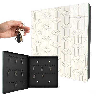Caja para llaves diseño de arcos geométricos