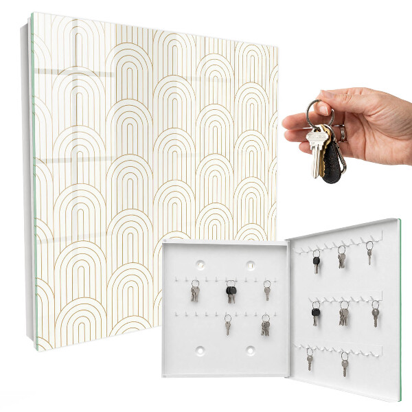 Caja para llaves diseño de arcos geométricos