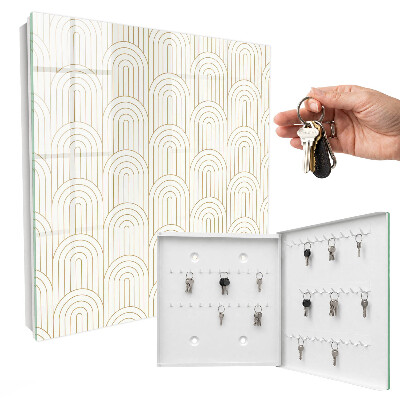 Caja para llaves diseño de arcos geométricos