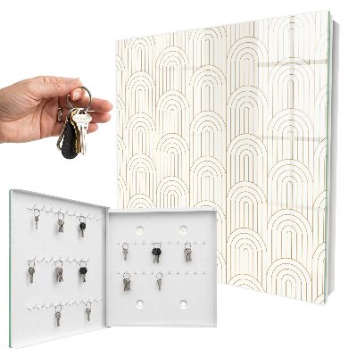 Caja para llaves diseño de arcos geométricos