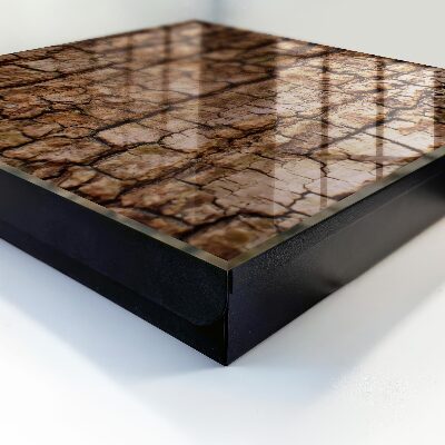 Caja para llaves con diseño de corteza de árbol