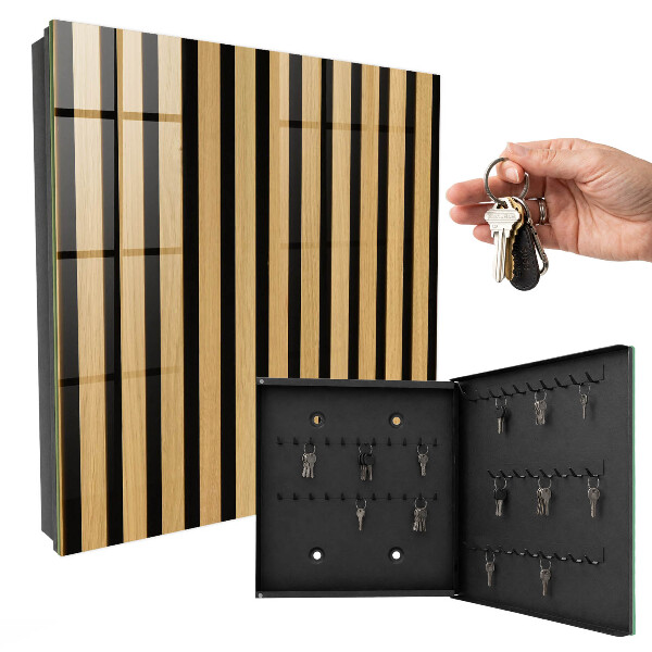 Caja para llaves con estructura de madera