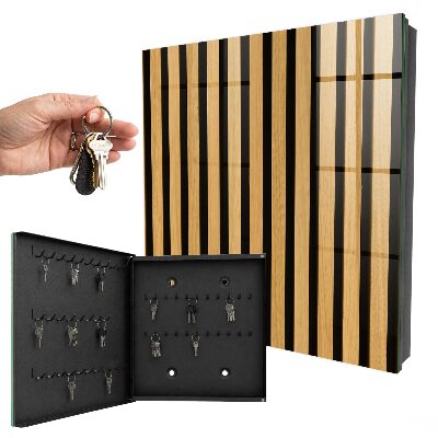 Caja para llaves con estructura de madera