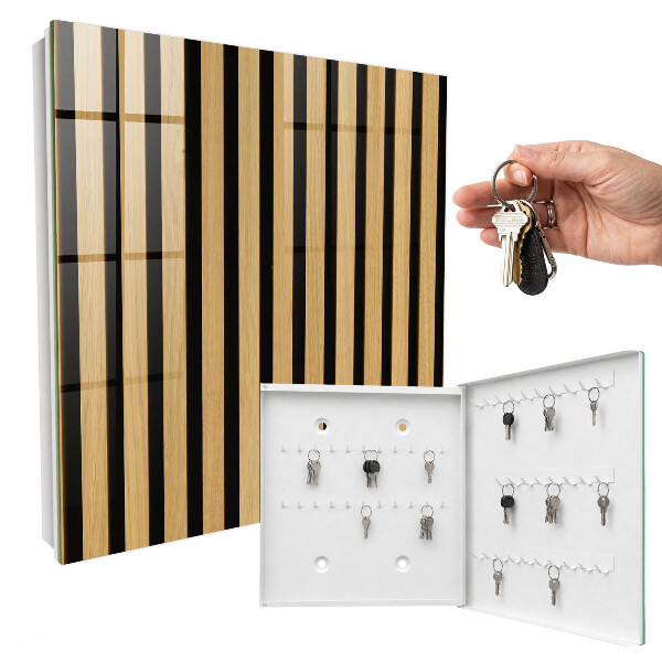 Caja para llaves con estructura de madera