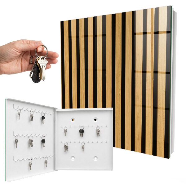 Caja para llaves con estructura de madera