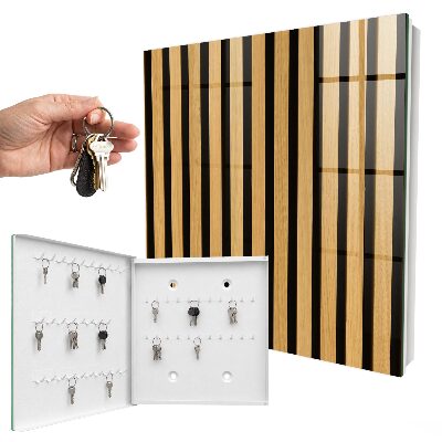 Caja para llaves con estructura de madera