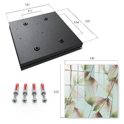 Armario para llaves con diseño de hojas de la naturaleza