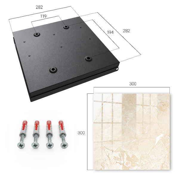Caja para llaves con diseño de patrón beige