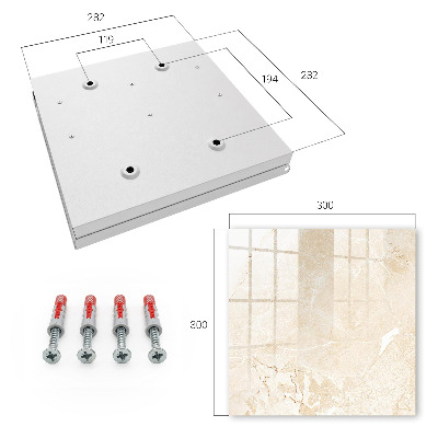 Caja para llaves con diseño de patrón beige