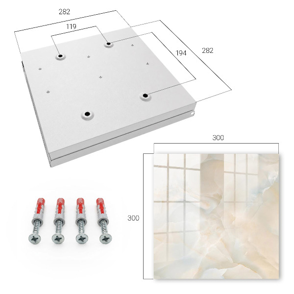 Caja para llaves de color crema para habitación
